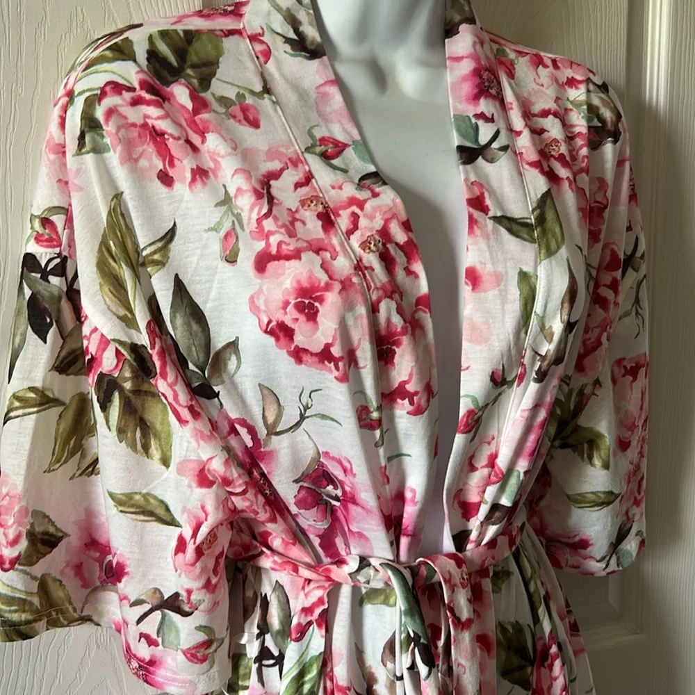 SHOW ME YOUR MUMU‎ Women’s Brie Floral Belted Spring Robe Size O/S